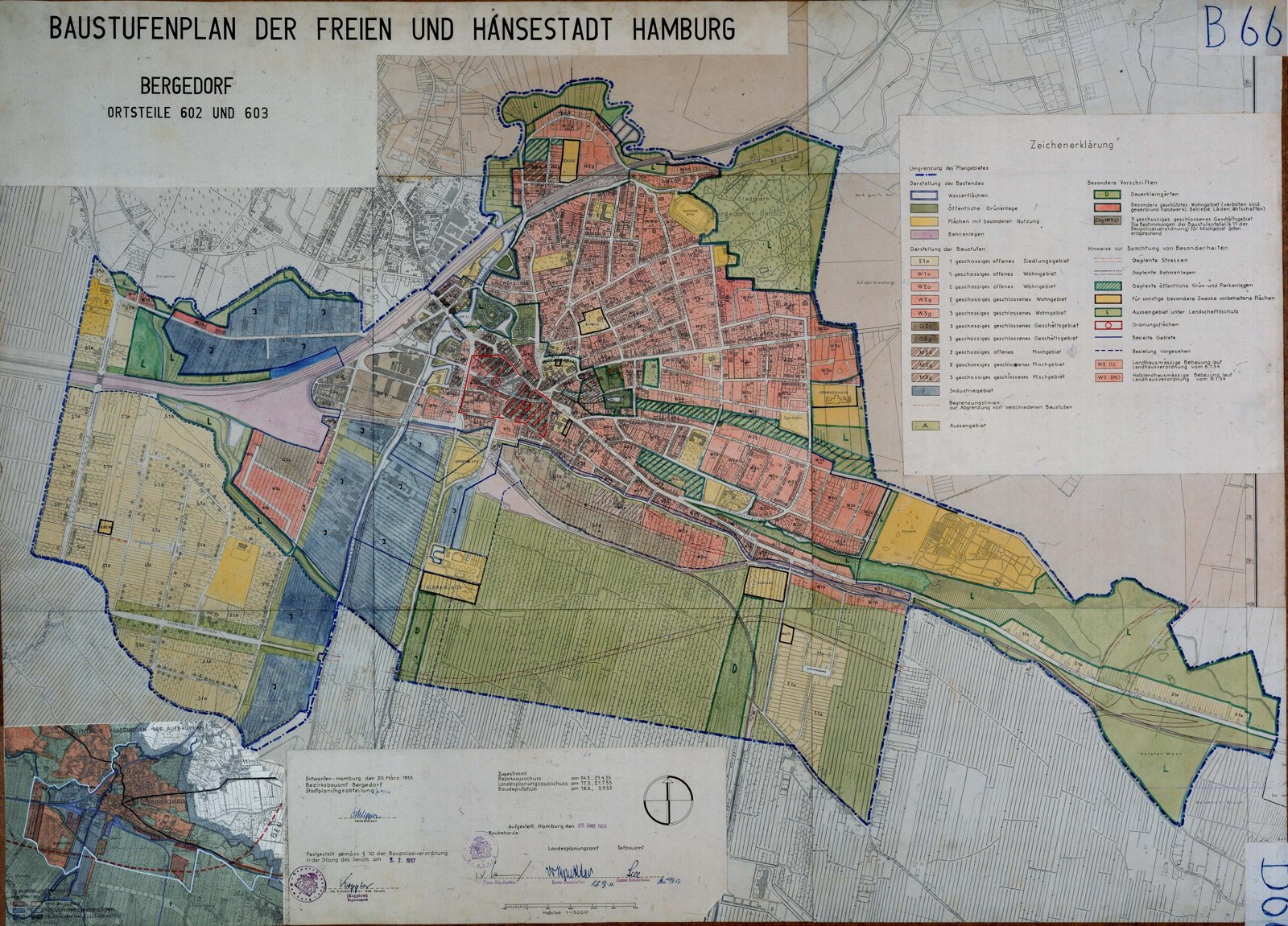 Bebauungsplan (Neufassung 1957) – Vorschau der ersten Seite